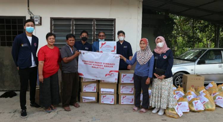 Kolaborasi Bersama PPI, PT KPI Dumai Salurkan Bantuan untuk Korban Banjir di Malaysia