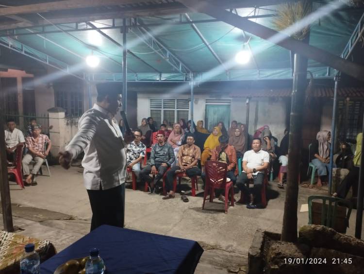 Silaturahmi Dengan Warga Gang Seroja, Dedi Syafrianto: Saya Maju Karena Amanah Orangtua