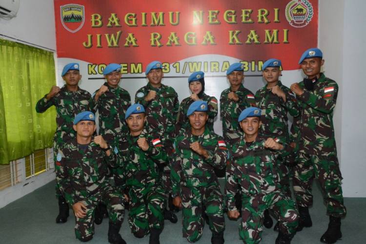 Pangdam I/Bukit Barisan Lepas 14 Prajurit Terbaik Korem 031 Wira Bima ke Kongo