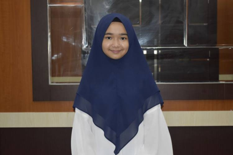 Siswi MTsN Andalan Juara 1 MTQ Internasional di Qatar