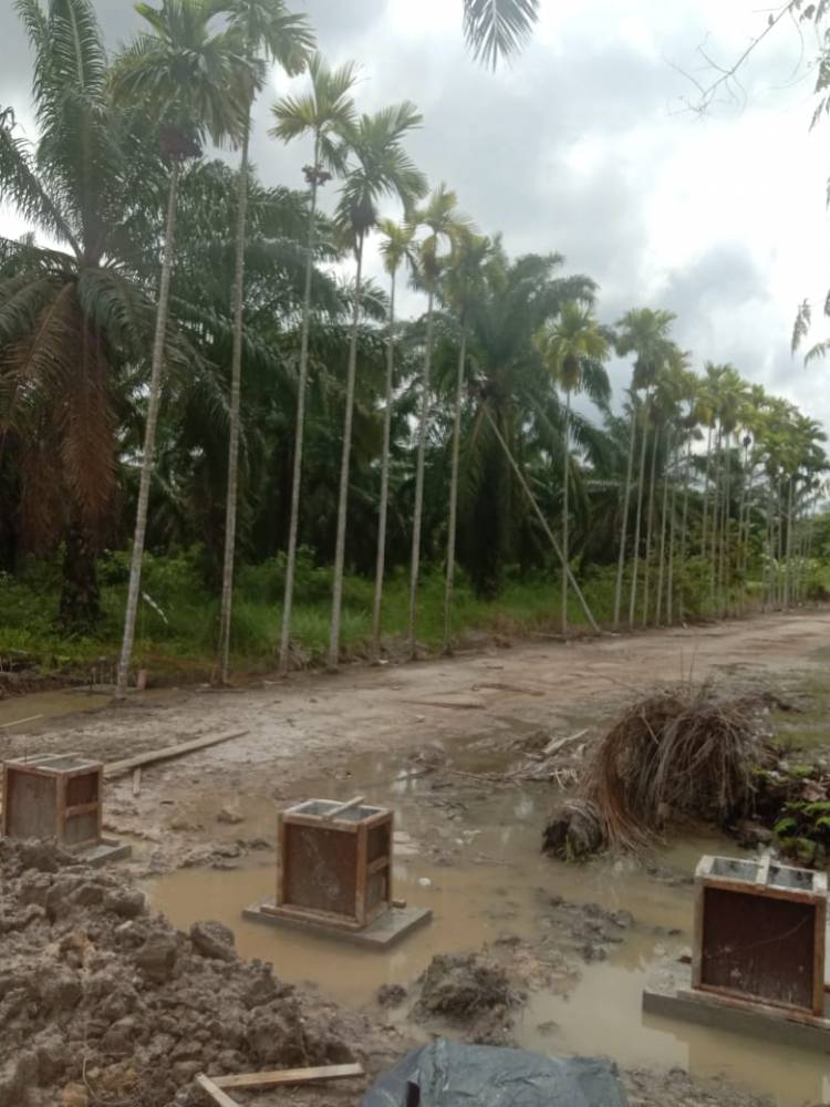 PT SDO Tutup Akses Jalan Leban Putih Sungai Sembilan Dumai