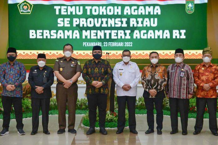 Kehidupan Ummat Beragama di Riau Harapan Menag Yaqut