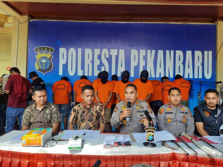 Polresta Tangkap 12 Anggota Geng Motor, Kerap Menuai Teror dan Pembegalan