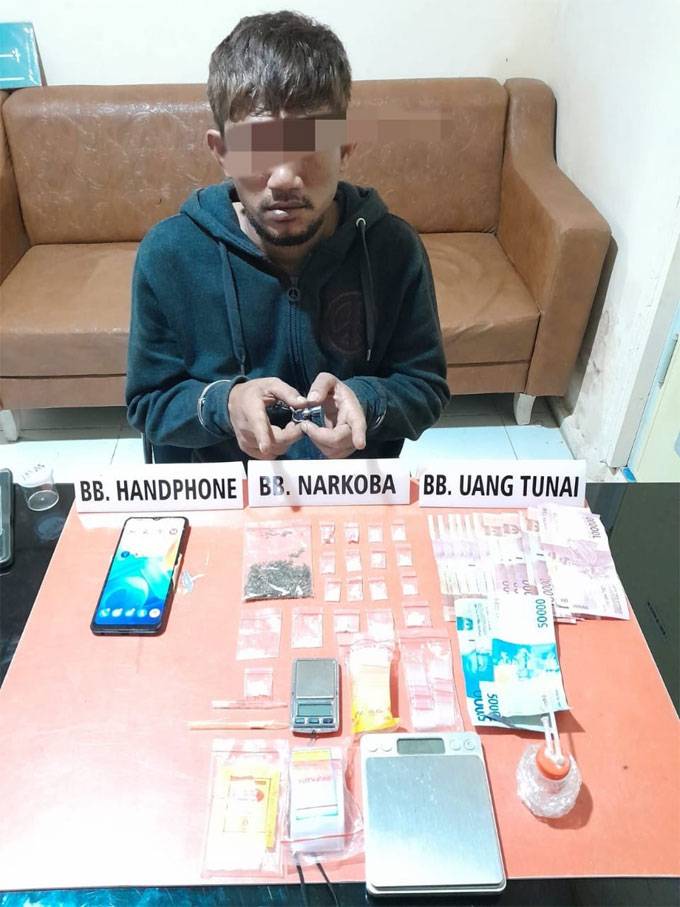 Polres Kampar Tangkap Peredaran Narkoba di Desa Rimbo Panjang