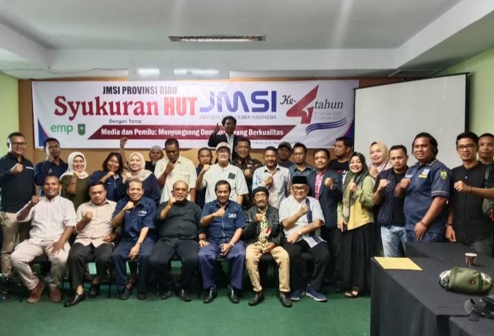 Syukuran HUT ke 4, H Dheni Kurnia: Jaga Kekompakan, Besarkan JMSI Riau