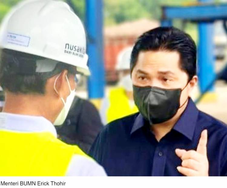 Positif Covid 19, Menteri Erick Tohir Tetap Bekerja Biasa
