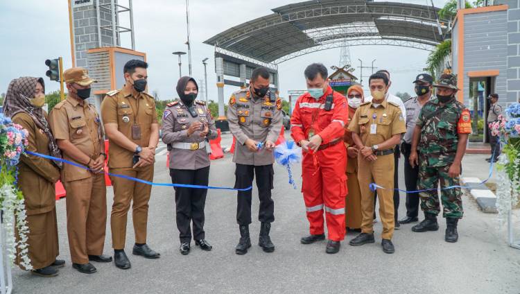 Kurangi Laka Lantas, Pertamina dan Polres Dumai Resmikan Kampung Tertib Lalu Lintas