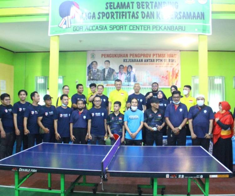 Dibuka Komjen Pol (Purn) Oegroseno, 150 Peserta ikuti Kejuaraan Pengprov PTMSI Riau