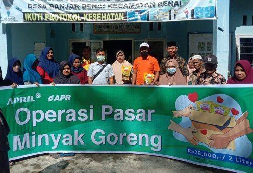 Gelar Operasi Pasar, PT RAPP dan PT APR Salurkan Hampir 33 Ton Minyak Goreng