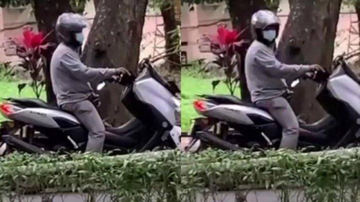 Gila!!! Pengendara Motor Pamerkan Alat Kelaminnya di Area Kampus