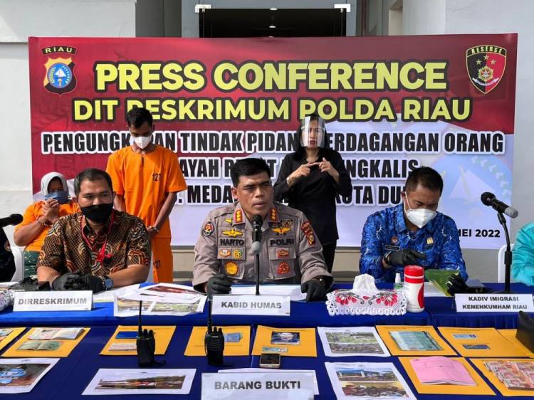 Polda Riau Ungkap Penyelundupan Pekerja Ilegal ke Malaysia