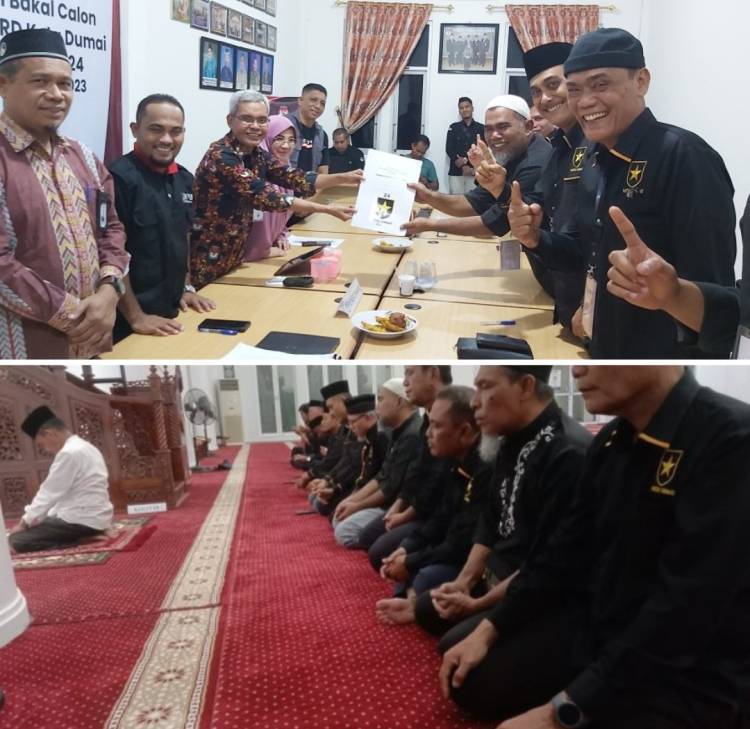 Usai Sholat Hajat di Masjid Al Manan Partai Ummat Antarkan Berkas Pendaftaran