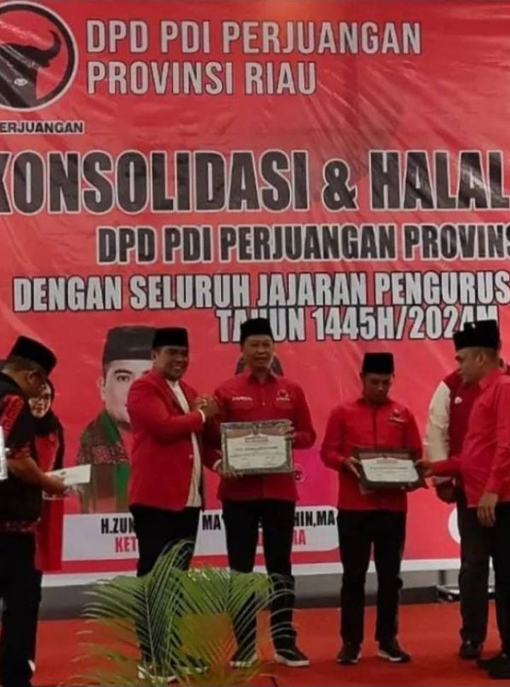 PDIP Pelalawan Siap Menangkan Zukri 2 Periode di Pilkada 2024