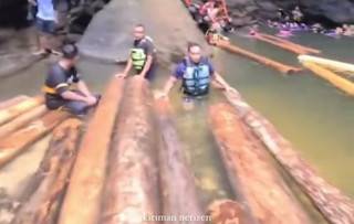 Ratusan Tual Kayu Hasil Ilog Ditemukan di Sungai Gulamo, Pemilik Masih Misterius