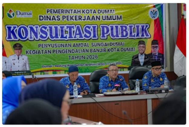 Sosialisasi Penanggulan Banjir, Pemko Dumai Gelar Konsultasi Publik Amdal