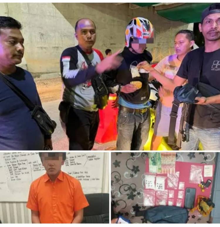 Polisi Tangkap Kurir Sabu Tunggangi N-Max di Pintu Tol Pekanbaru-Bangkinang