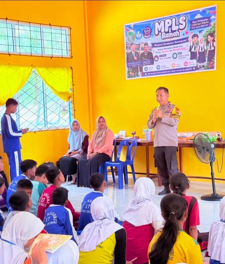 Cegah Narkoba Sejak Dini, Polsek Bukit Kapur Gelar Sosialisasi di SMPN 17 Dumai