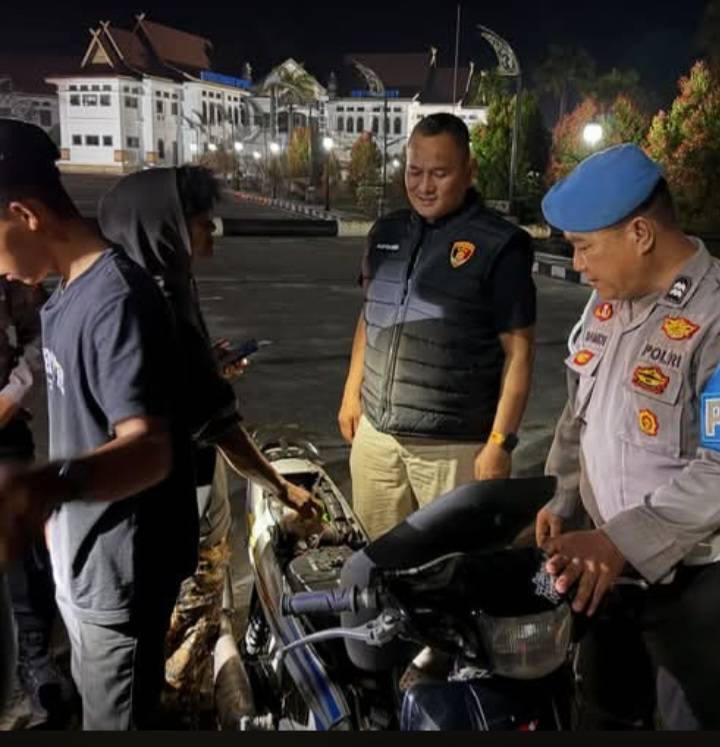 Polsek Bukit Kapur Gelar KRYD Antisipasi Balap Liar di Komplek Perkantoran Walikota dan DPRD Dumai