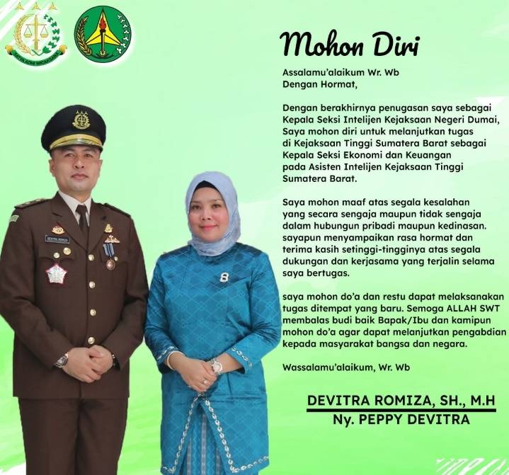 Kasi Intel Kejari Dumai Pamit