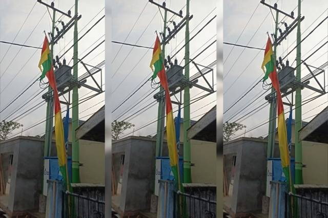 Masyarakat Diimbau Jangan Pasang Umbul-umbul di Tiang Listrik