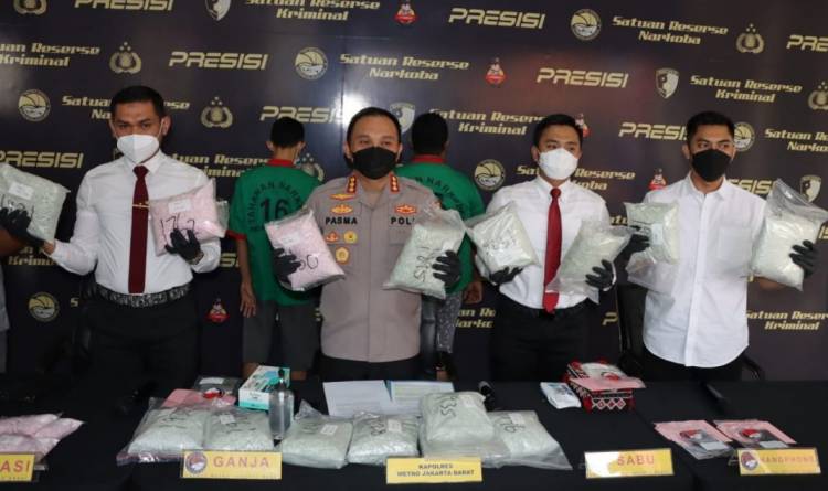 Narkoba Senilai Rp50 Miliar dari Riau Diamankan Polres Metro Jakarta