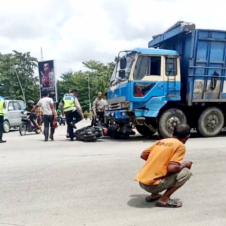 Rem Truck Tronton Blong, Pegawai Pertamina Dumai Terkapar di Bawah Kolong