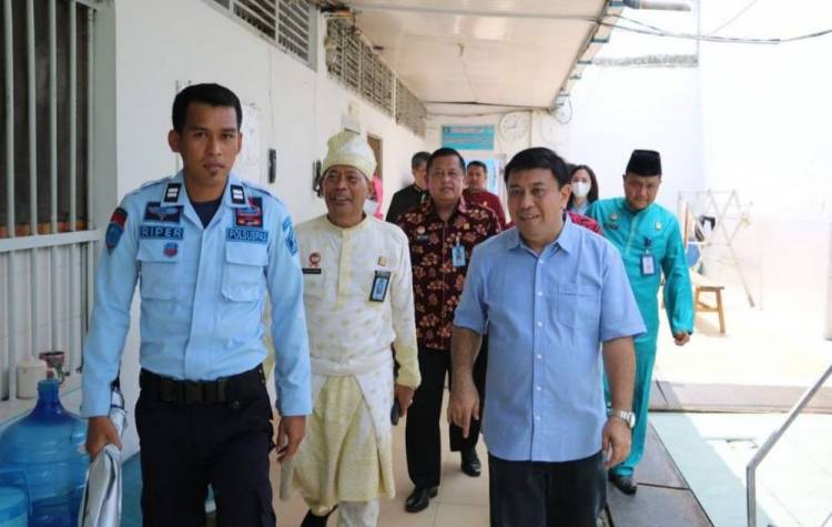 Pasca Dua Paket Besar Ganja Dilempar ke dalam Lapas, Stafsus Menkum-HAM Datangi Lapas Pekanbaru