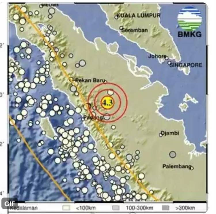 Gempa Kuansing Disebabkan Aktivitas Sesar Lokal