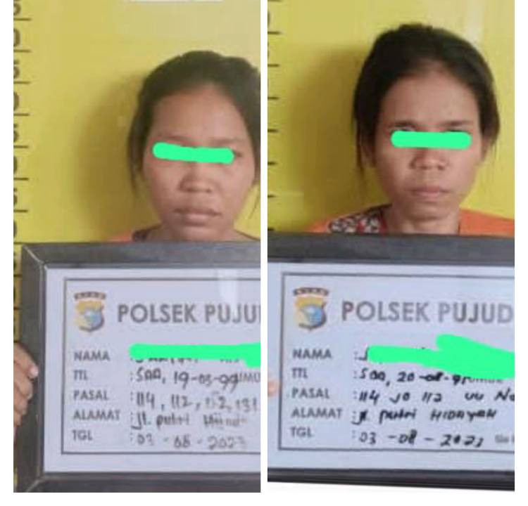Dua Wanita Kakak Beradik Ditangkap Jual Sabu