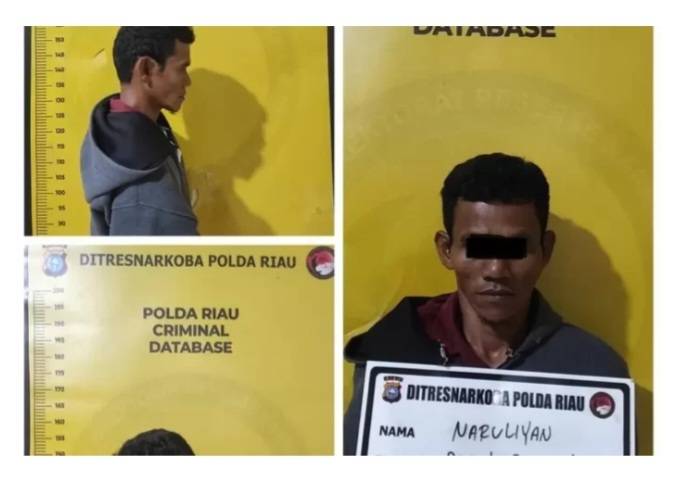 Warga Dumai Timur Kurir 1 Kilo Sabu Ditangkap Ditnarkoba Polda Riau