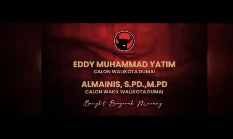DPP PDIP Usung Eddy Yatim-Almainis Maju di Pilkada Dumai 2024