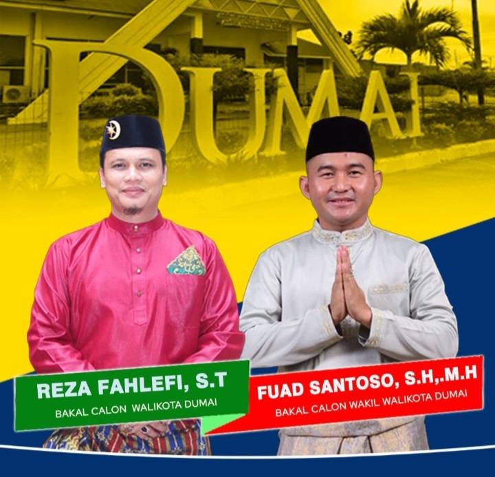 Pasangan Reza Pahlefi-Fuad Santoso Ramaikan Bursa Pilkada Dumai 2024