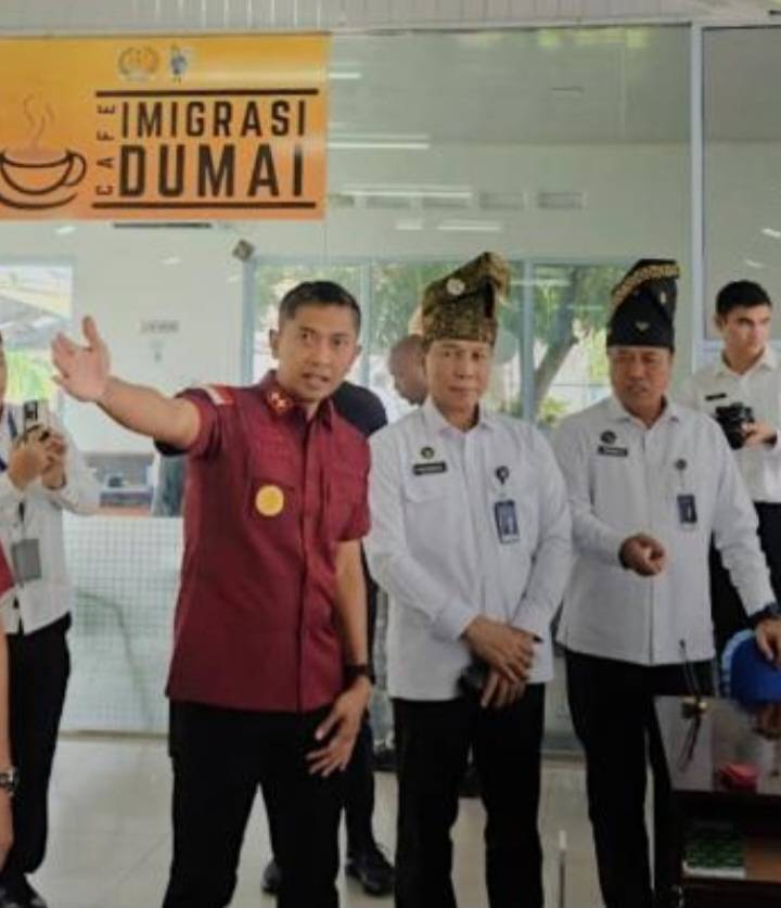 Kakanim Dumai Sambut Stafsus dan Tenaga Ahli Menteri Imigrasi Pemasyarakatan