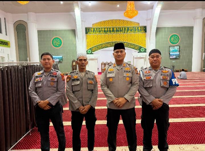 "Subuh Keliling" di Masjid Al Mannan, Polsek Bukit Kapur Tampung Curhat Warga