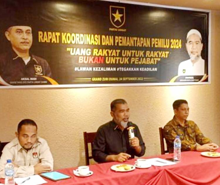 Rakor DPD Partai Ummat Dumai, Syafrizal: Lawan Kedzaliman, Kita Siap di Garda Terdepan !