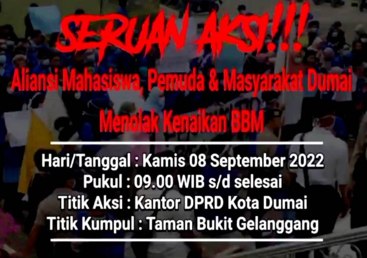 Gelar Aksi Pagi Ini, Organisasi Mahasiswa dan Pemuda Bakal "Kepung" DPRD Dumai