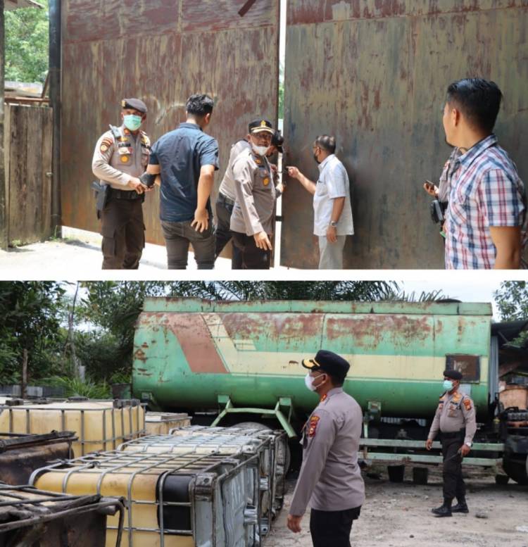Mafia "Kencing Minyak" Kabur, Kapolres Sisir Gudang Penampungan BBM Ilegal di Dumai