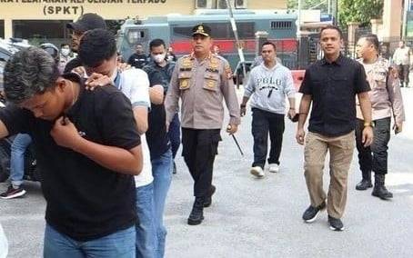 Komplotan Geng Motor Pekanbaru Ditangkap Polisi