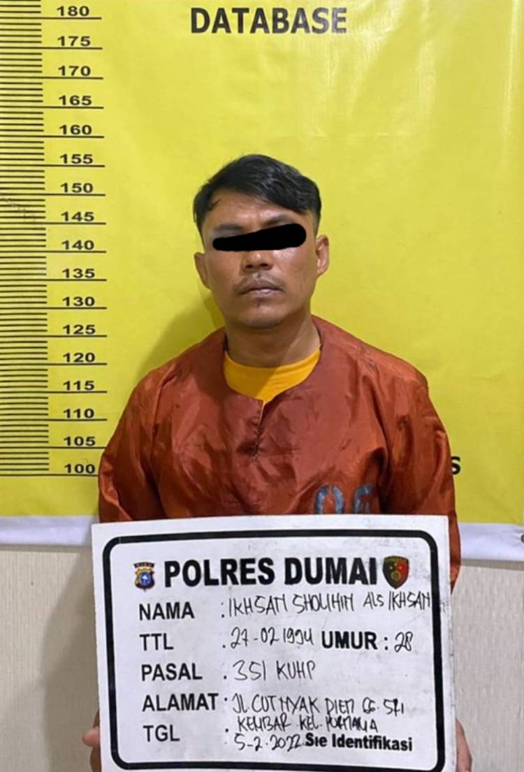 Sempat Menghilang, Pelaku Penganiayaan Akhirnya Dicokok Tim Opsnal Polsek Dumai Timur