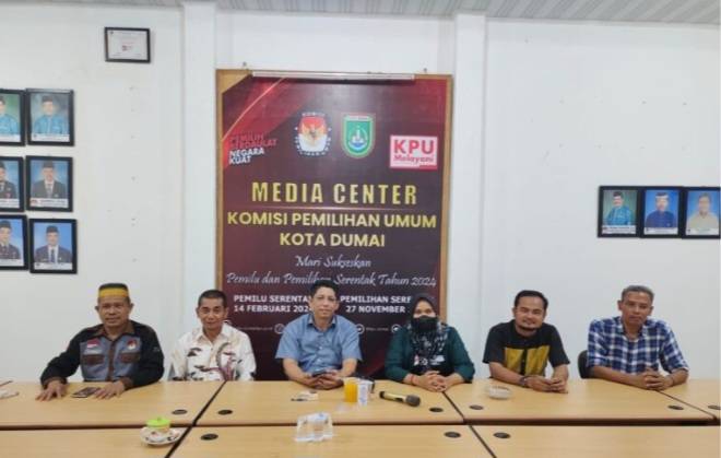 SK Nomor 303 Tahun 2024, KPU Tetapkan 3 Paslon di Pilkada Dumai