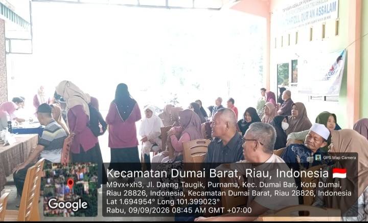 Dinkes Dumai Gelar Kegiatan Skrining Kontak TBC di Purnama