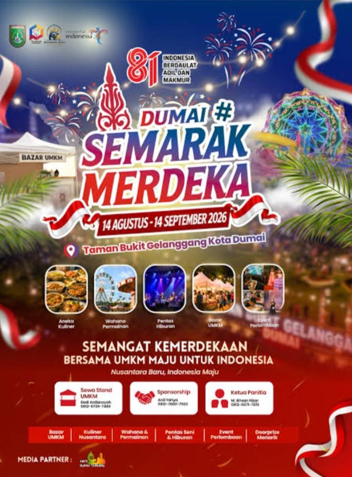 Dumai Semarak Merdeka 2026, Pesta Rakyat Terbesar Sebulan Penuh