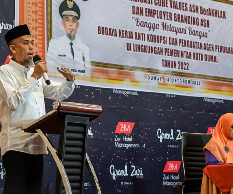 Buka Acara ASN Berakhlak, Walikota Dumai Ajak OPD Hidupkan Dakwah
