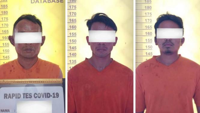 Beraksi di Rohil, Tiga Pria Ini Ditangkap di Kota Dumai
