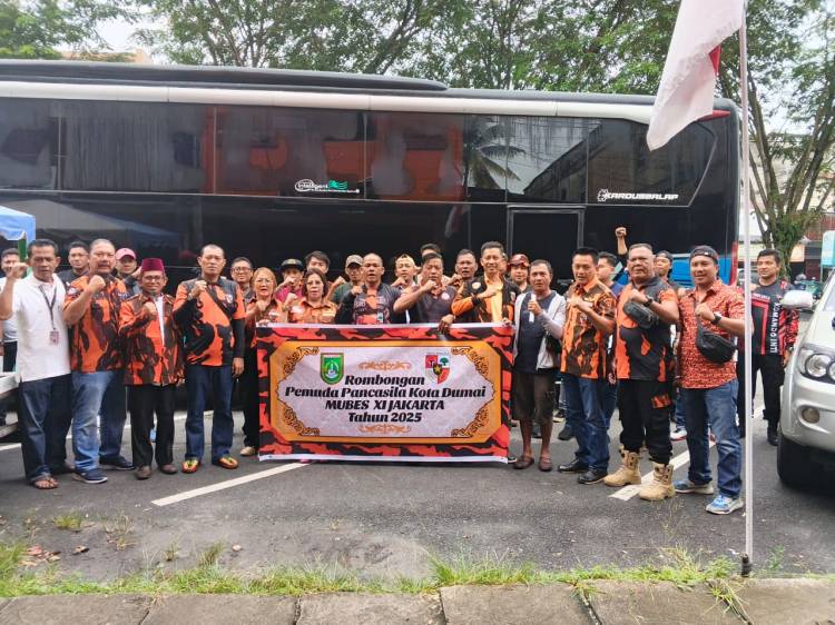 Hadiri Mubes XI di Jakarta, Rombongan MPC PP Dumai Berangkat Lewat Darat
