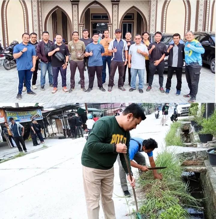 Dispertaru Dumai Gelar Kegiatan Gotong Royong di Sejumlah Titik