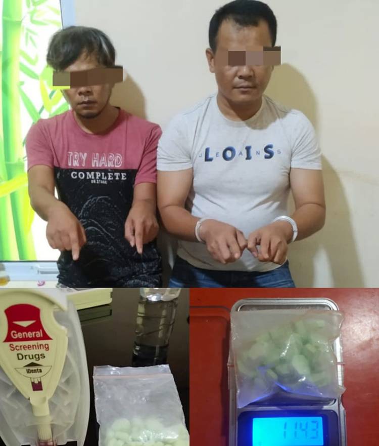 Bandar Narkoba tak Berkutik Digerebek Tim Satnarkoba Polres Kampar