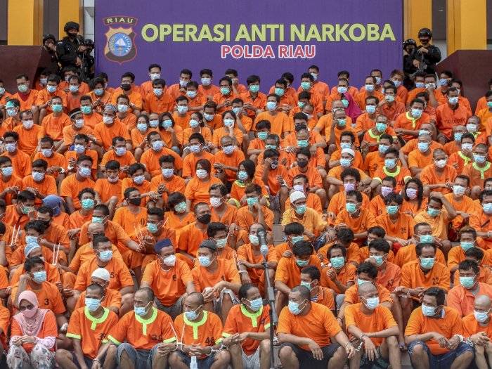 21 Hari Operasi Anti Narkotika Polda Riau, Gulung 393 Tersangka dari 277 Kasus