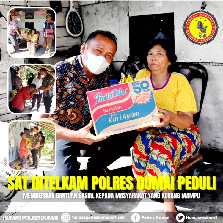 Kasat Intelkam Iptu S Sijabat Bantu Warga Dumai Barat