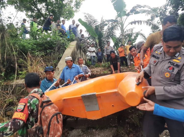 Dodi Tenggelam Saat Cari Ikan di Sungai Kampar